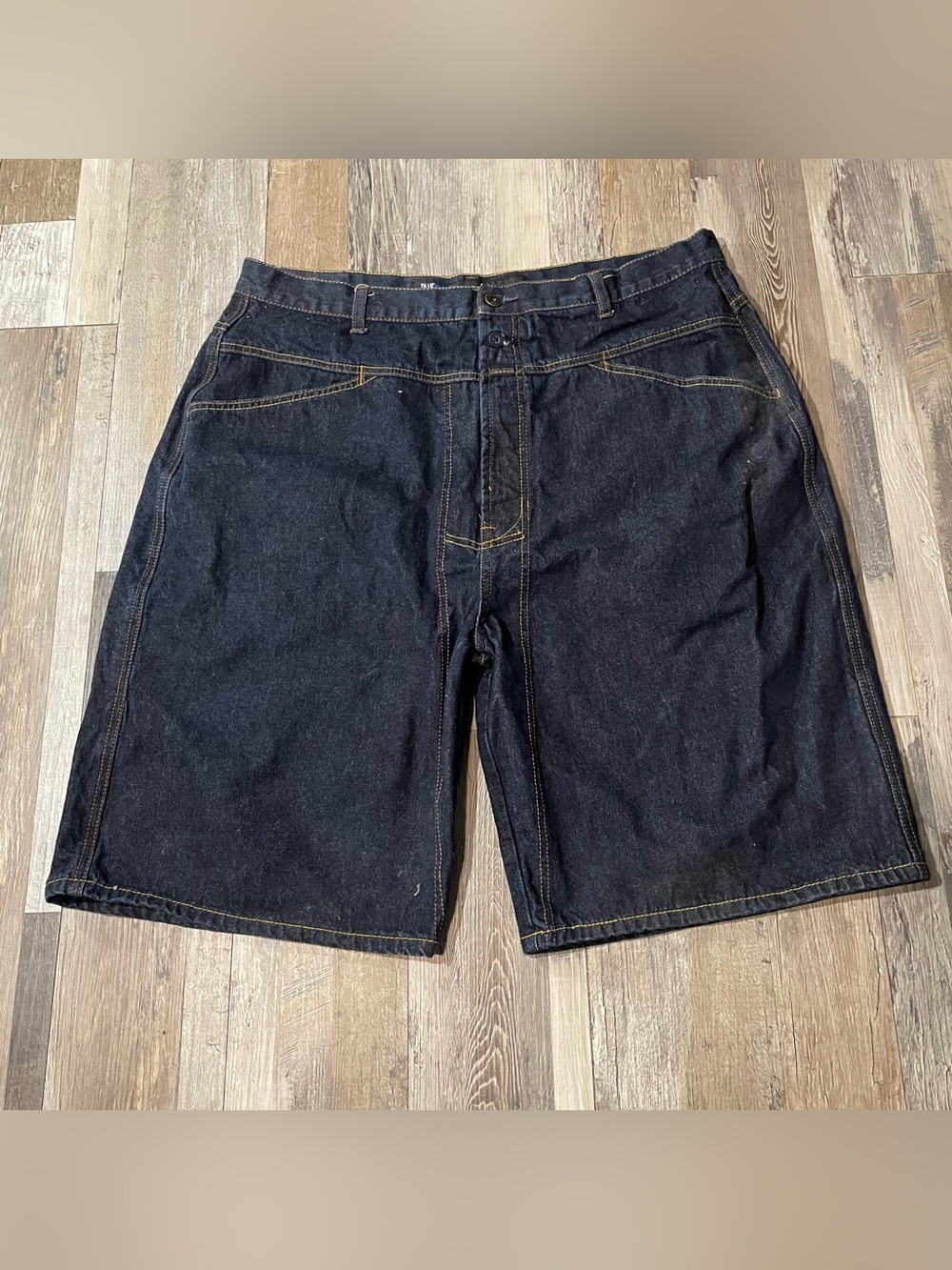 Marithe Francois Girbaud Men Blue Jean BAGGY Denim Y2k 42 Streetwear Shorts Vtg